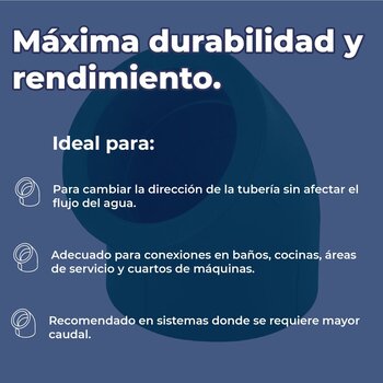Codo Tuboplus Rotoplas 45 x 1½ Pulgada