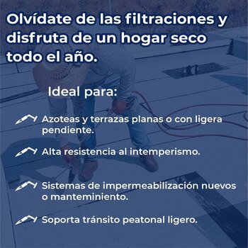Imper prefabricado APP Sikashield 3.5mm FVidrio gravilla blanca