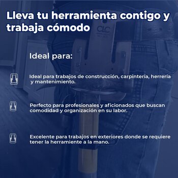 Porta Martillo C/Eslabón Acero Cuero