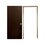 Paq Puerta Tambor Chocolate 90X2.13 MT Con Marco Pino Natural
