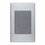 Placa Ciega Plateado Lucek BP1200MP
