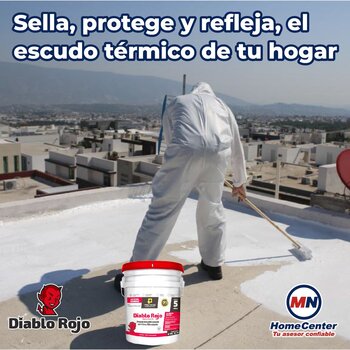 Impermeabilizante Acrílico Fibratado Blanco 5 Años 19 L