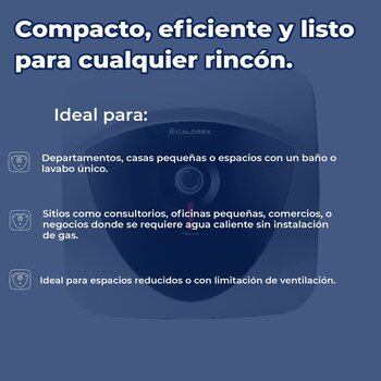 Calentador de Depósito Eléctrico 30 L Calorex Levare 1 Servicio