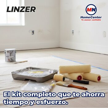 Kit Charola Rodillo Metálico para pintar 8 Piezas
