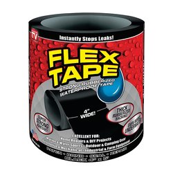 Cinta impermeable flexible negro 10.16 cm x 1.52 m