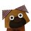 Figura decorativa mascota Pug 29 cm