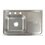 Fregadero M102 marca Eb Técnica 80 x 52 cm Acero Inoxidable