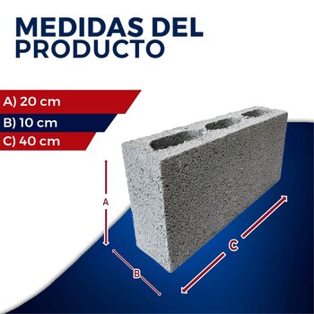 Block Ligero 10X20X40 CM