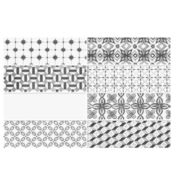 Muro 30x45 cm Urbania black & white Daltile ZUR5