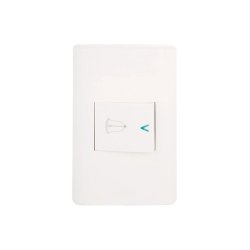 Placa 1 Apagador Timbre Blanco Lucek BA11B
