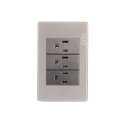 Placa 3 Contactos Sencillos marca Lucek modelo BP08MA