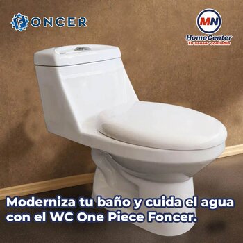 Sanitario WC one pice blanco alargado dual flush 4.2 L Foncer