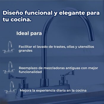 Mezcladora Para Fregadero Albatros Helvex Cromo HM-37