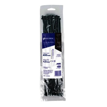 Cincho Plástico Volteck Negro 40 cm