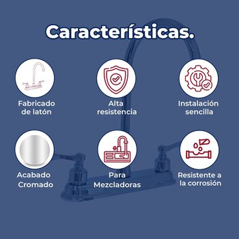 Llave Mezcladora Para Fregadero al Piso Rugo Maneral Palanca