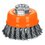 Carda Copa Alambre Trenzado Fino 3 pulg Truper M14