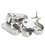 Brida para Tubo Ovalado Handy Home Cromo