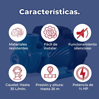 Bomba Periférica ½ Hp 110V Rotoplas Para Presión de Agua