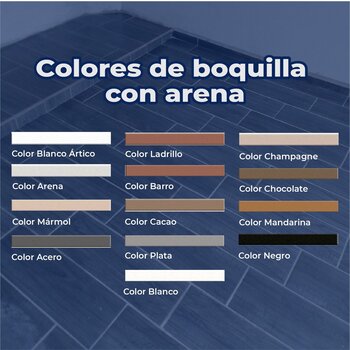 Boquilla con arena 10 kg Crest color blanco