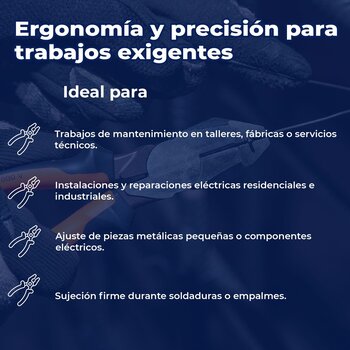 Pinza Electricista Profesional Comfort Grip Truper 7 pulg