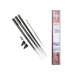 Riel Flexible Para Cortina de Baño Color Cromo Duschy