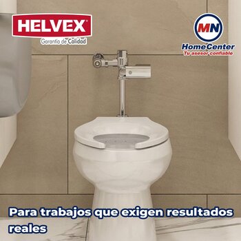 Fluxómetro Electrónico 4.8 L WC Helvex 110 Cromo FC-110-WC-4.8
