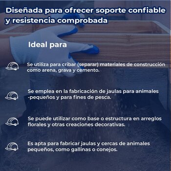 Malla Criba DeAcero 2 x 2 0.91 M