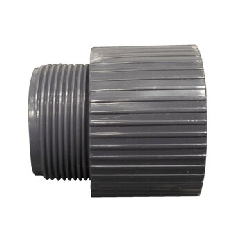 Conector PVC HID Rosca EXT 038 MM 1 1/2 CED 80