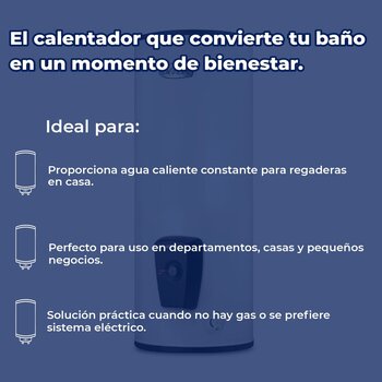 Calentador de Depósito Eléctrico Calorex 120-127 V 62 Lt