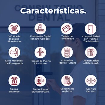 Cerradura Inteligente XE CI-400BT Bluetooth Negro Seguridad