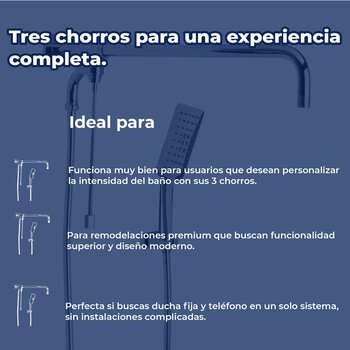 Regadera Manual Con Desviador Brazo Angular Helvex RM-15