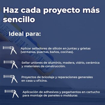 Pistola Calafateadora Presto Atlas Con Girador De Cartucho