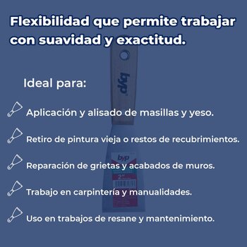 Espátula Flexible Byp Mango Madera 2 pulg