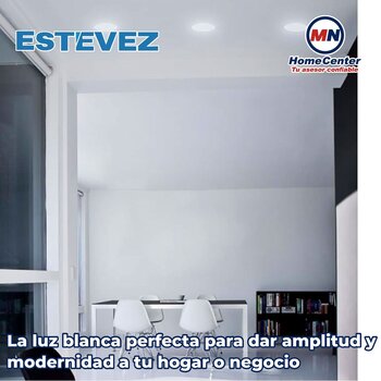 Luminario flat eco 7 pulgadas led 12 watts luz blanca