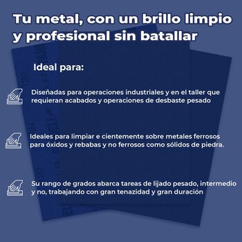 Lija esmeril fandelli para pulido y microacabado mediano