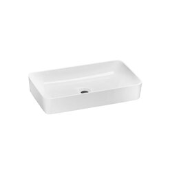 Lavabo de Sobreponer Blanco sin Rebosadero Helvex LV Alaska