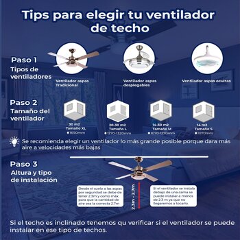 Ventilador Mercado 50 pulg Niquel Hunter