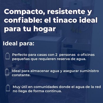 Tinaco Multicapa Beige Resistec Rotoplas 450 LTS