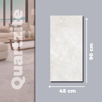 Piso Quartzite White Daltile 45 x 90 cm Rectificado