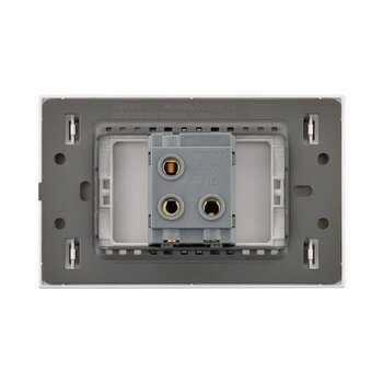 Placa 1 Apagador Lucek Flat Plata