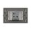 Placa 1 Apagador Lucek Flat Plata