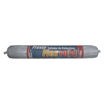 Sellador Poliuretano Presto Flex PU25 Gris 600 ML