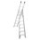 Escalera Convertible Aluminio 17 Peldaños marca Cuprum