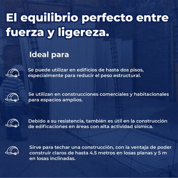 Panel W Losa Estructural Poliestireno 4 pulg