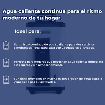 Calentador Paso 6 L Calorex Poderus 1 Servicio Gas Natural