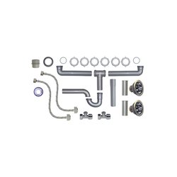 Kit de Instalación Coflex Fregadero 2 Tarjas con Contracanasta