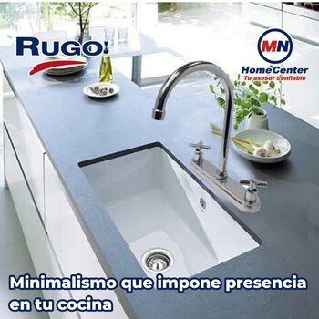 Llave Mezcladora 8" al Piso Para Fregadero Con Cubierta Rugo 8BM