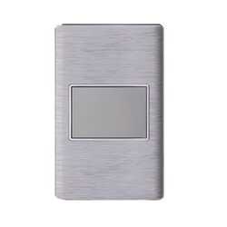 Placa Ciega Color Plata Luxica