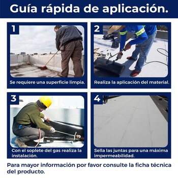 Prefabricado FP Gravilla Blanca SBS Superply 4.0mm