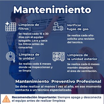 MINISPLIT 1 TONELADA FRIO CALOR 220V PRIME